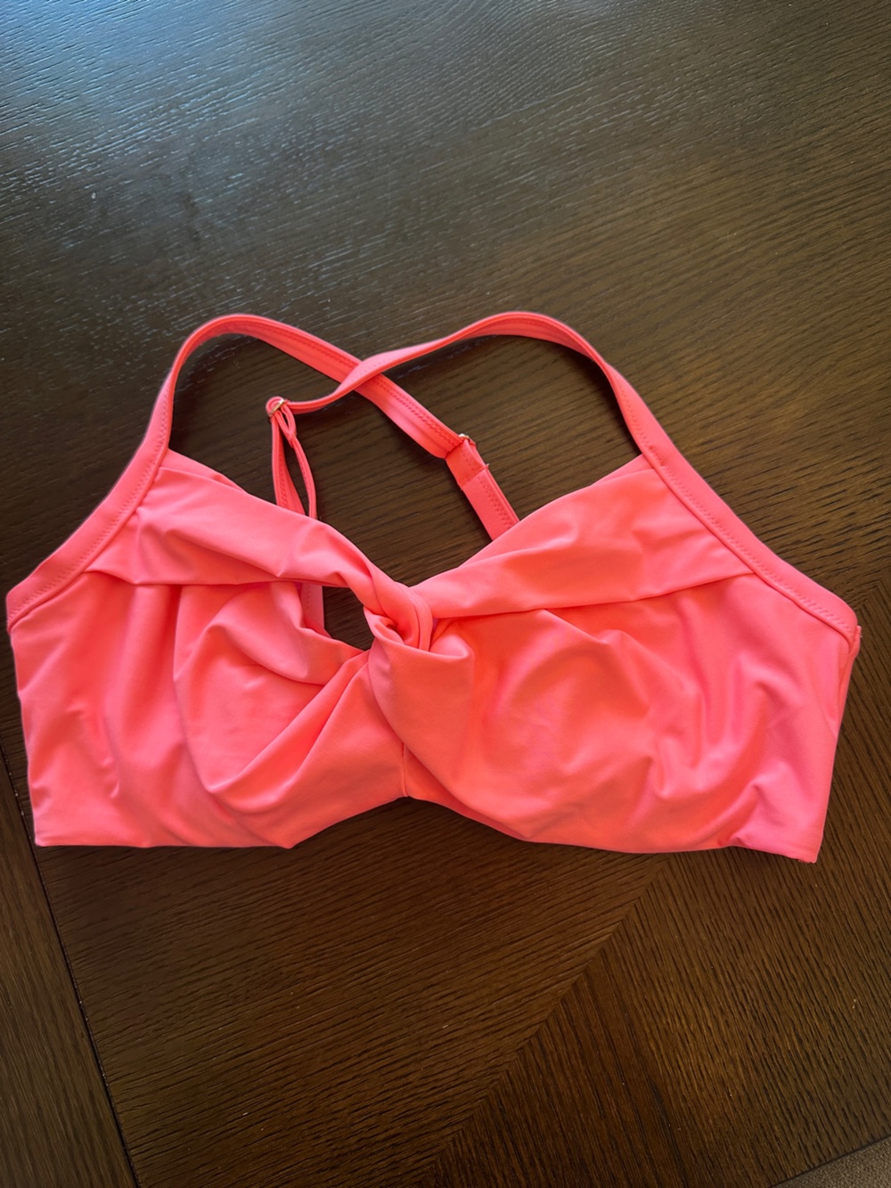 Athleta twist front swim top size 36 d/dd